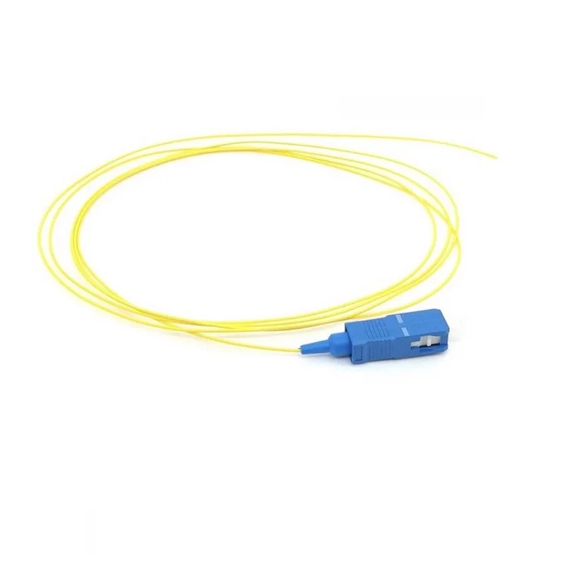 10/20/50PCS 1.5M SC/UPC Single Mode G657A2 0.9mm Fiber Optic Pigtail, 9/125 LSZH Jacket Yellow Optical Pigtails