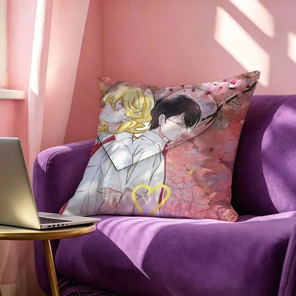 Фото D-doukyuuseis Anime Art Square, двусторонняя наволочка с принтом, наволочка для спальни, наволочка для дивана, чехол для подушки №3