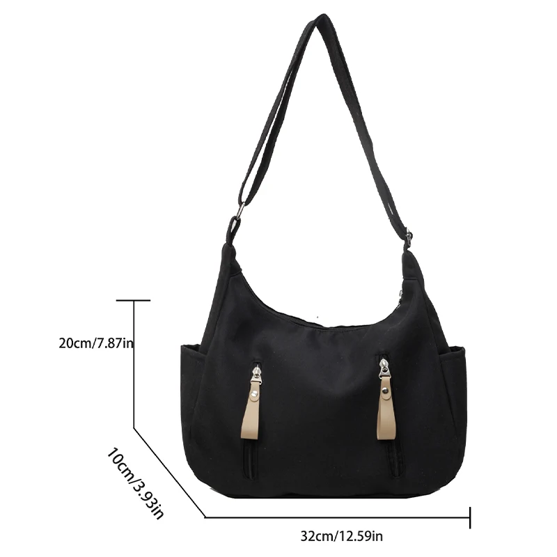 Сумка через плечо новинка 2024 однотонная Холщовая пельменей Корейская версия