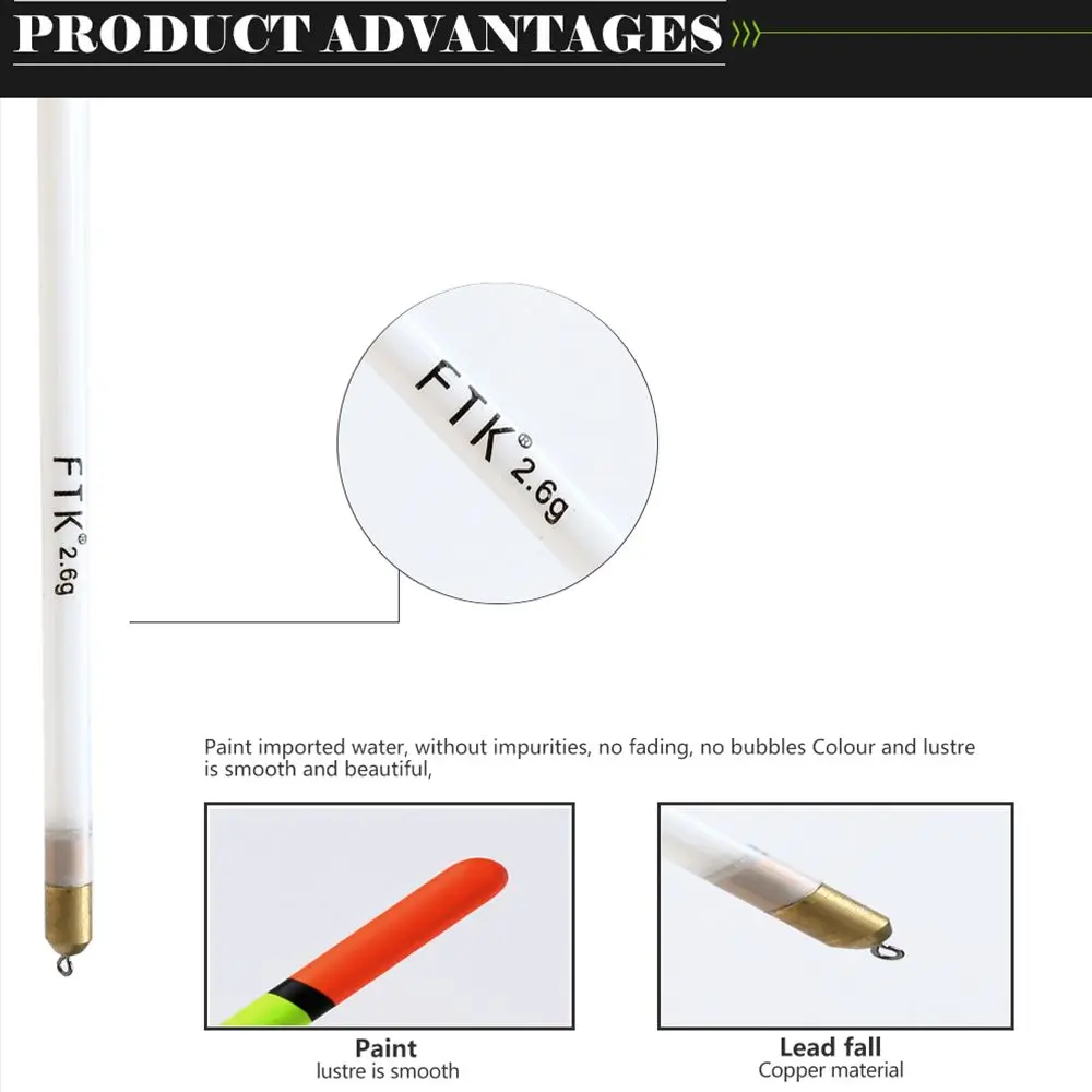 10 шт./набор прозрачные Рыболовные Поплавки 2 0/3 0 г