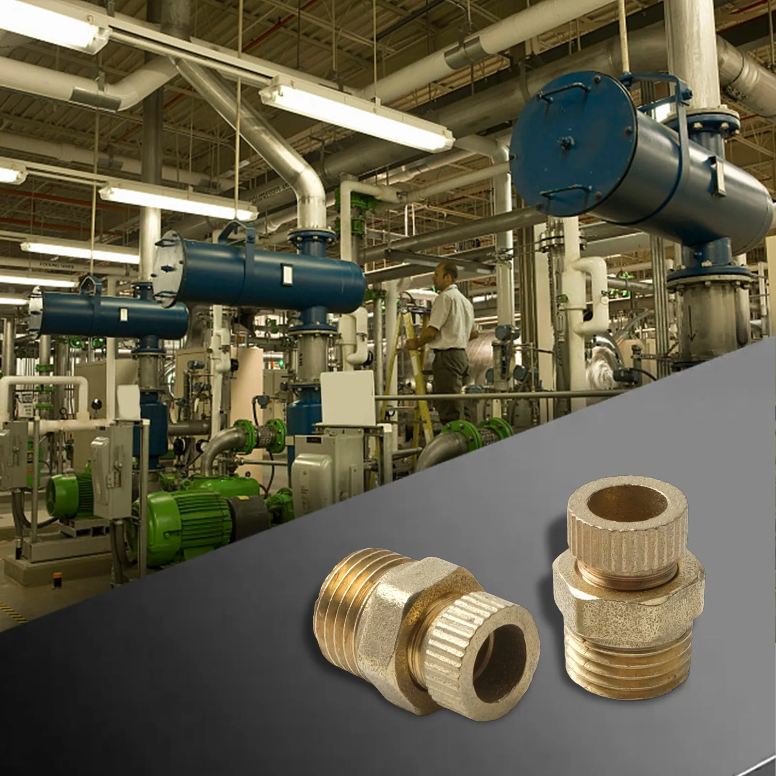 Сливной клапан прочности сжатия Латунный сливной винт Золотая упаковка