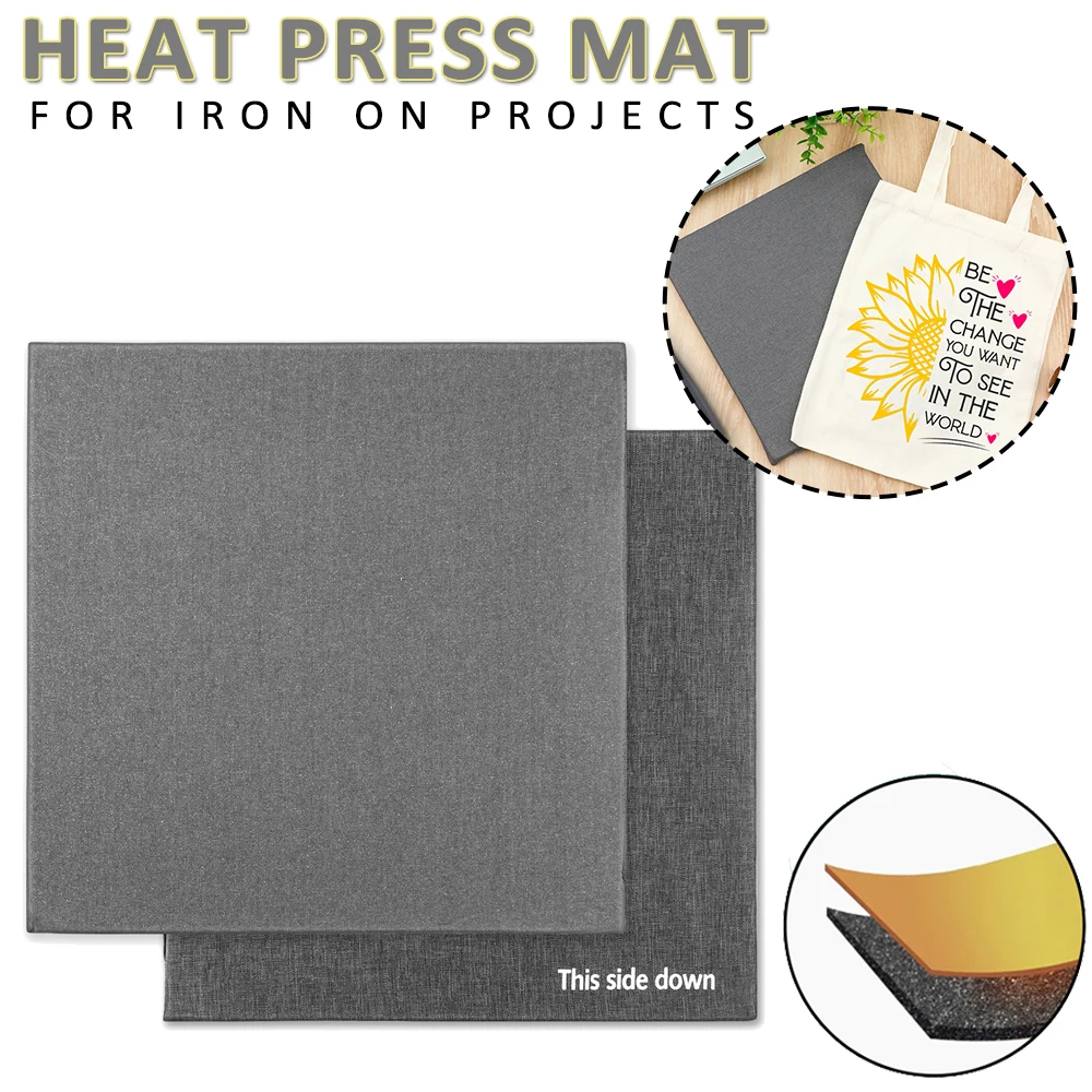 Защитный термопресс 12x12 дюймов для Cricut Easypress термостойкий коврик HTV Craft виниловый