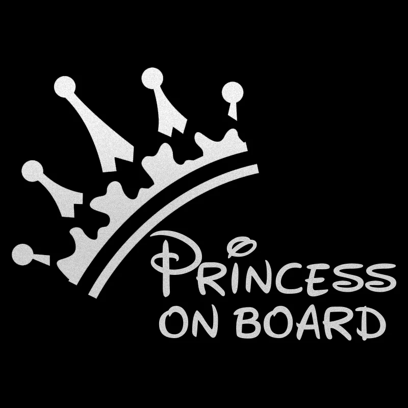 

S62334 # принцесса на борту, девочка, ребенок в автомобиле, прекрасные наклейки, забавная виниловая наклейка, автомобильная наклейка, водонепроницаемая на бампер, заднее окно