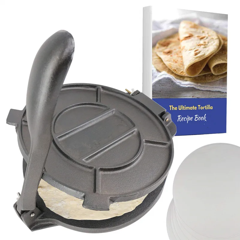 

Inch For Pancake Heavy Press Roti Tortilla Duty Press Maker Dough Metal 8 And Tortillas Taco Tortilla Maker Mexican Pre-seasoned