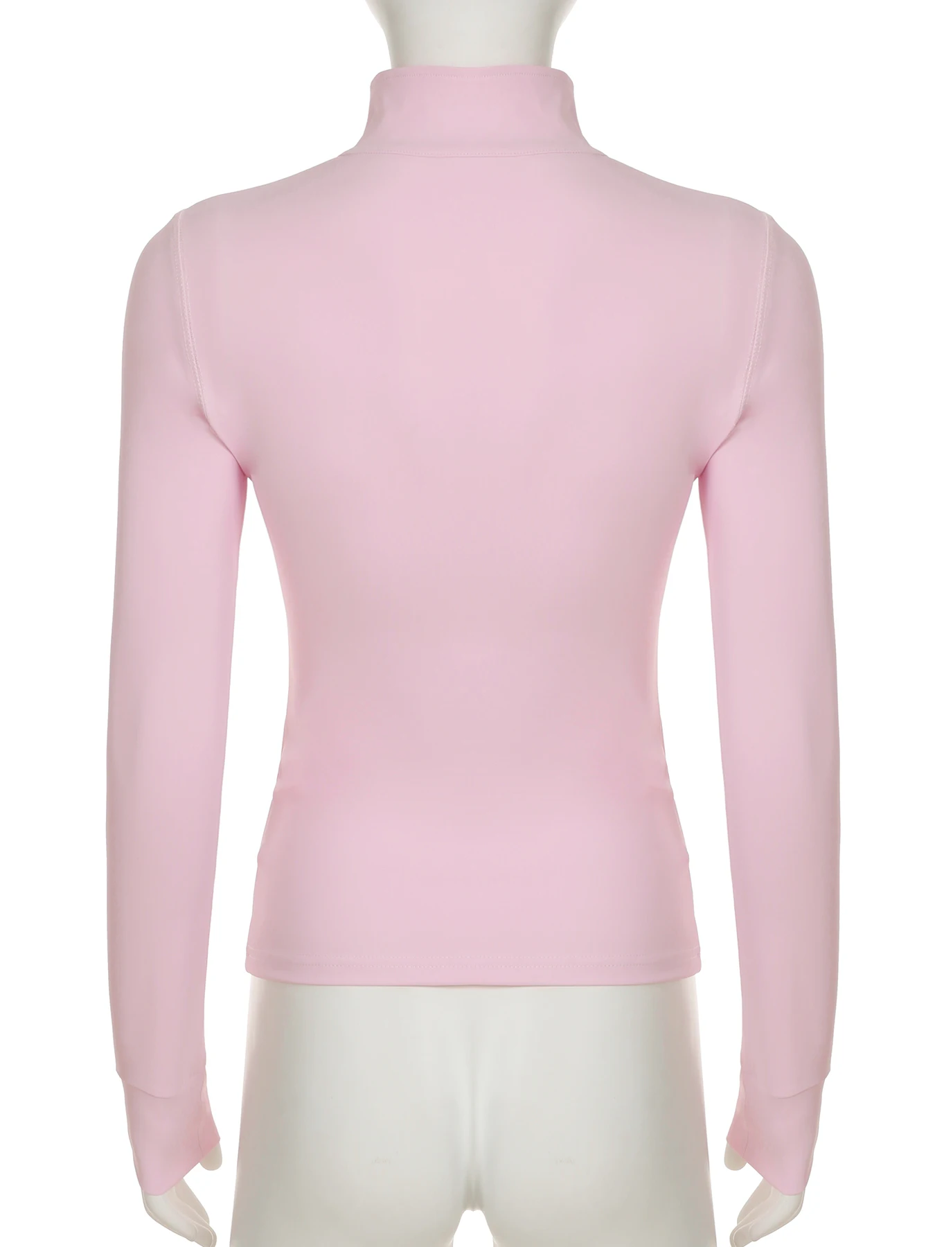 IAMSURE Сладкая чистая футболка на молнии Спортивная одежда Ремонт Базовая с