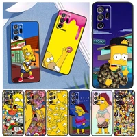 anime the simpsons art for samsung note 20 10 9 ultra lite plus f23 m52 m21 a73 a70 a20 a10 a8 a03 j7 j6 black phone case