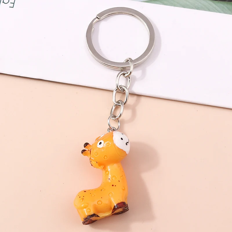 Брелки для ключей в виде животных из смолы женщин подростков |