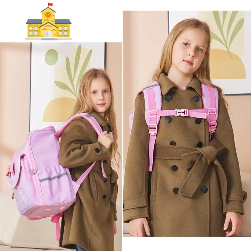 British Style Noble New Gradient Schoolbags for Children New Fashion Girls Princess Mermaid Bow-knot Boys Astronaut Backpacks