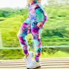 Спортивные брюки NADANBAO с зеркальным 3D принтом, леггинсы с высокой талией для фитнеса, легинсы для тренировок, эластичные колготки