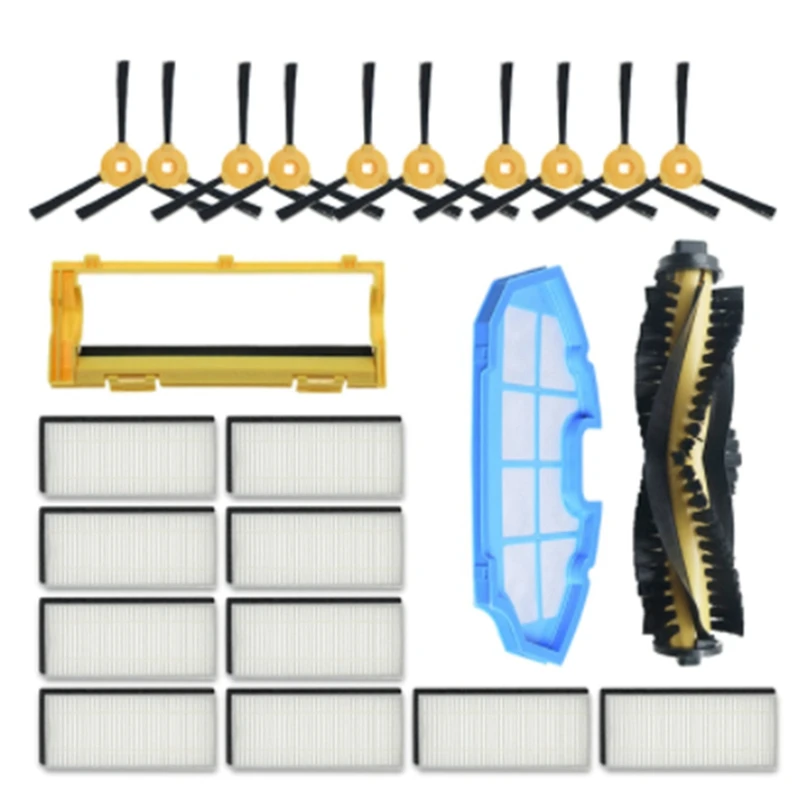 

23PCS For Cecotec Conga 990 5040 Eufy Robovac 11 11C Deebot N79S N79 Iboto Aqua V710 Hepa Filter Main Roller Brush
