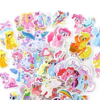 hot 12 sheets bubble stickers 3d movie my little pony classic toys scrapbook strawberry for kids gift reward notebook stickers