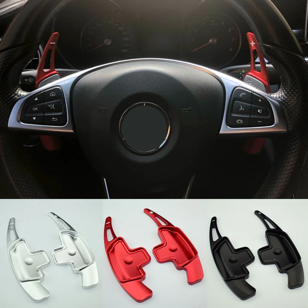 Steering Wheel Paddle Shifter Extension For Mercedes Benz A B C E GLE Class W176 W205 W246 C117 W218 Aluminum Shift Paddle Blade