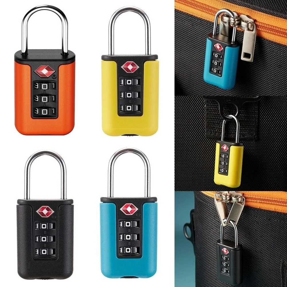 

Hot Creative TSA Customs Code Lock Luggage Password 3 Digit Combination Cabinet Locker Portable Anti-Theft Travel Security Tool