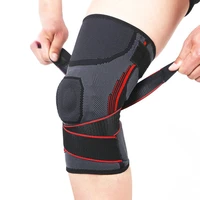 1pc sports kneepad men pressurized elastic knee pads support fitness gear basketball volleyball anti collision brace protector