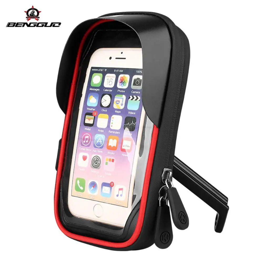 

Waterproof Motorcycle Bicycle Phone Holder Touch Screen Phone Holder Card Bag Motorcycle Handlebar MTB Mountain Summer Cycling