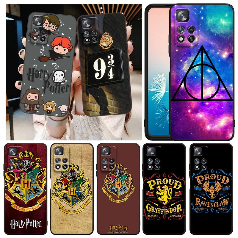 

Ring Potters Luxury Harries Phone Case For Xiaomi Redmi Note 12 11E 11S 11 11T 10 10S 9 9T 9S 8T 8 Pro Plus 5G Black Cover