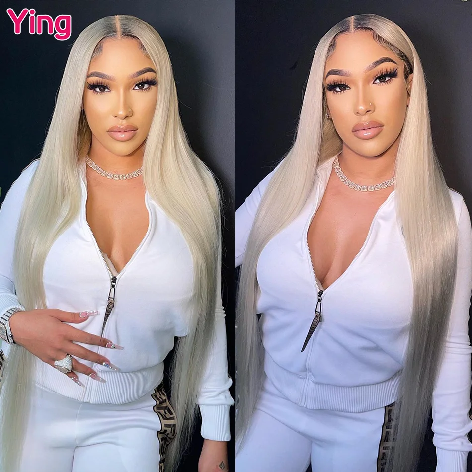 

Ying Ash Blonde Silky Straight 13x4 Lace Front Human Hair Wigs Brazilian Remy 613 Honey Blonde 13x6 Lace Frontal Wig Pre Plucked