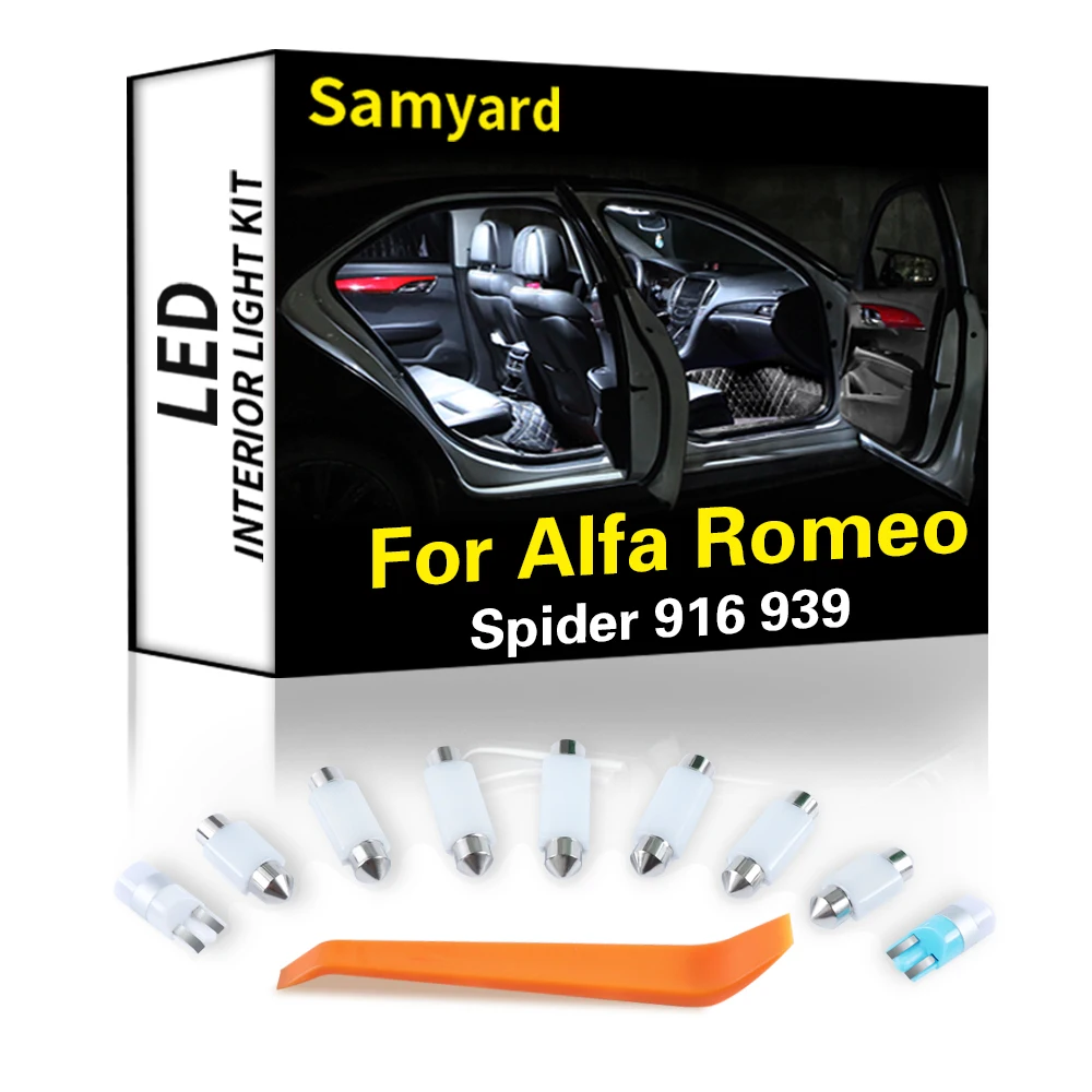 

Ceramics Interior LED For Alfa Romeo Spider 916 939 1995-2010 Canbus Vehicle Bulb Indoor Dome Map Reading Light Auto Lamp Parts