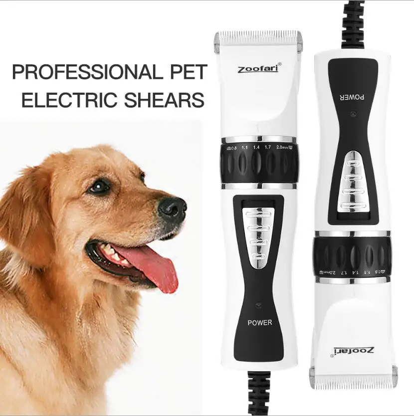 

Professional Pet Hair Trimmer Animal Shearing Cutter Corded Electric Dog Clipper Cat Haircut Machine Grooming Scissor Shaver Kit