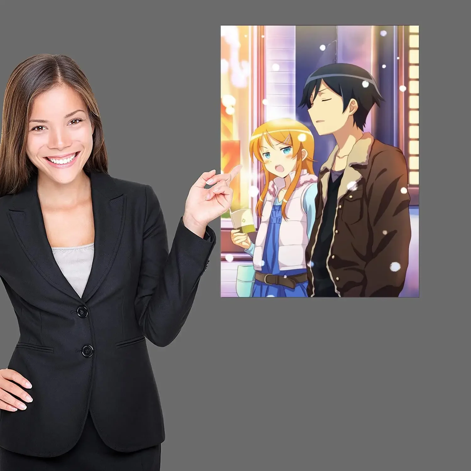 Oreimo мультфильм плакат печать на стене искусство холст живопись для современной