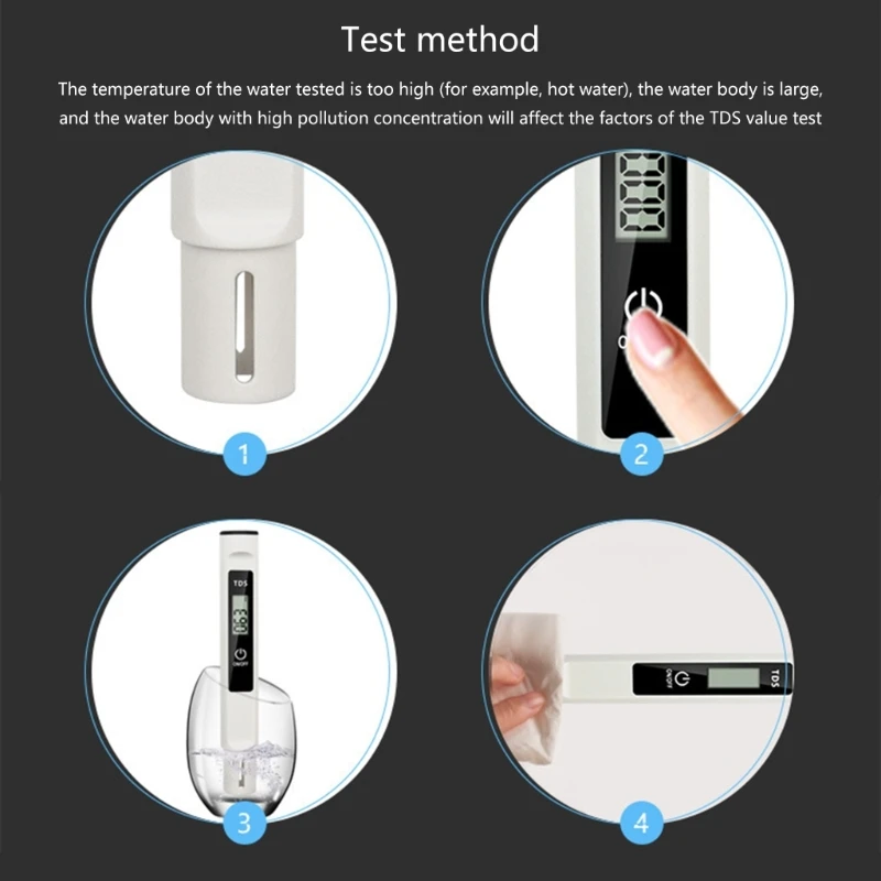 Precison TDS Meter Анализатор воды Цифровой тестер качества Ручка для рыболовства