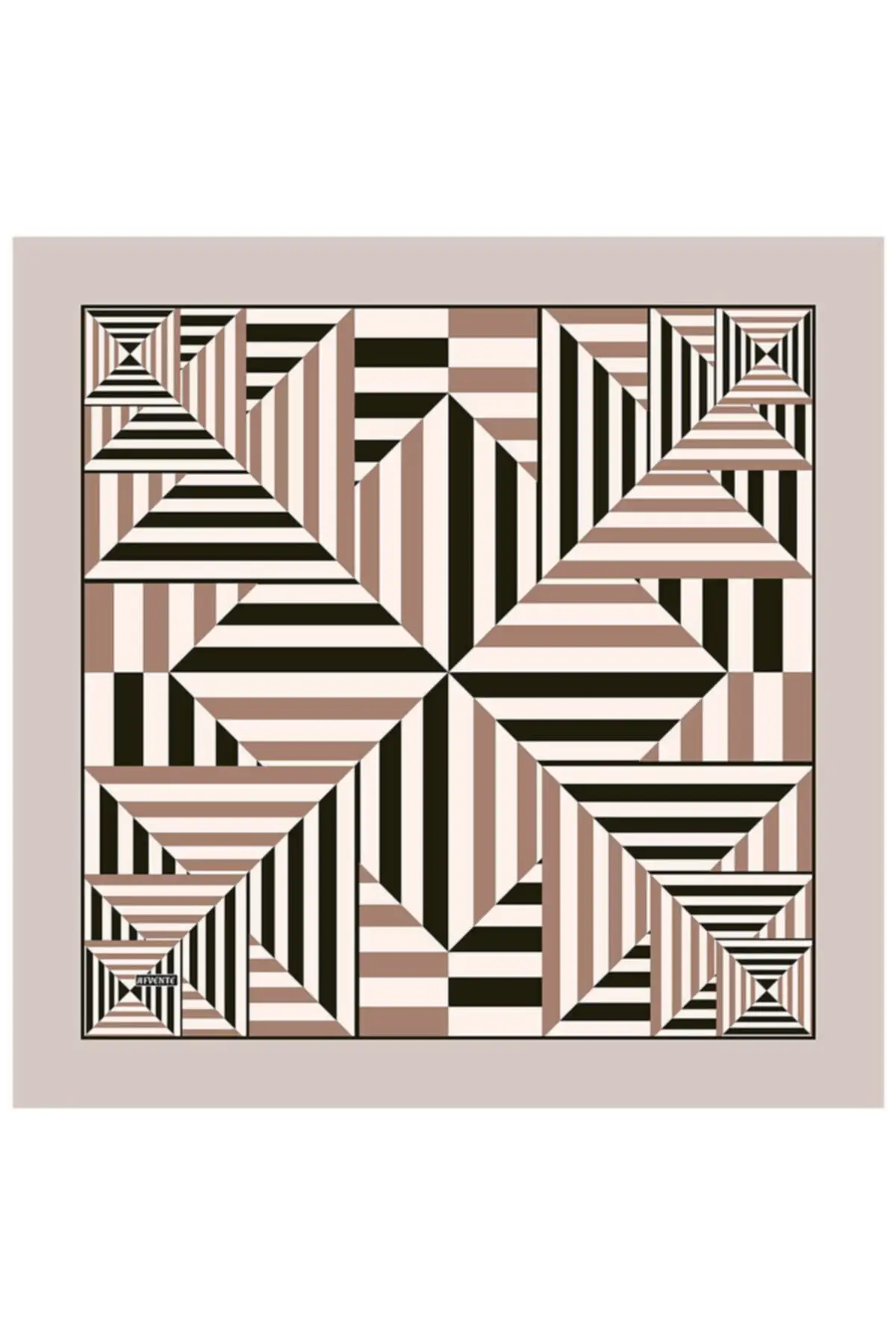 

Women Khaki Digital Printed Scarf Taffeta Women 2021 Fashion Hijab