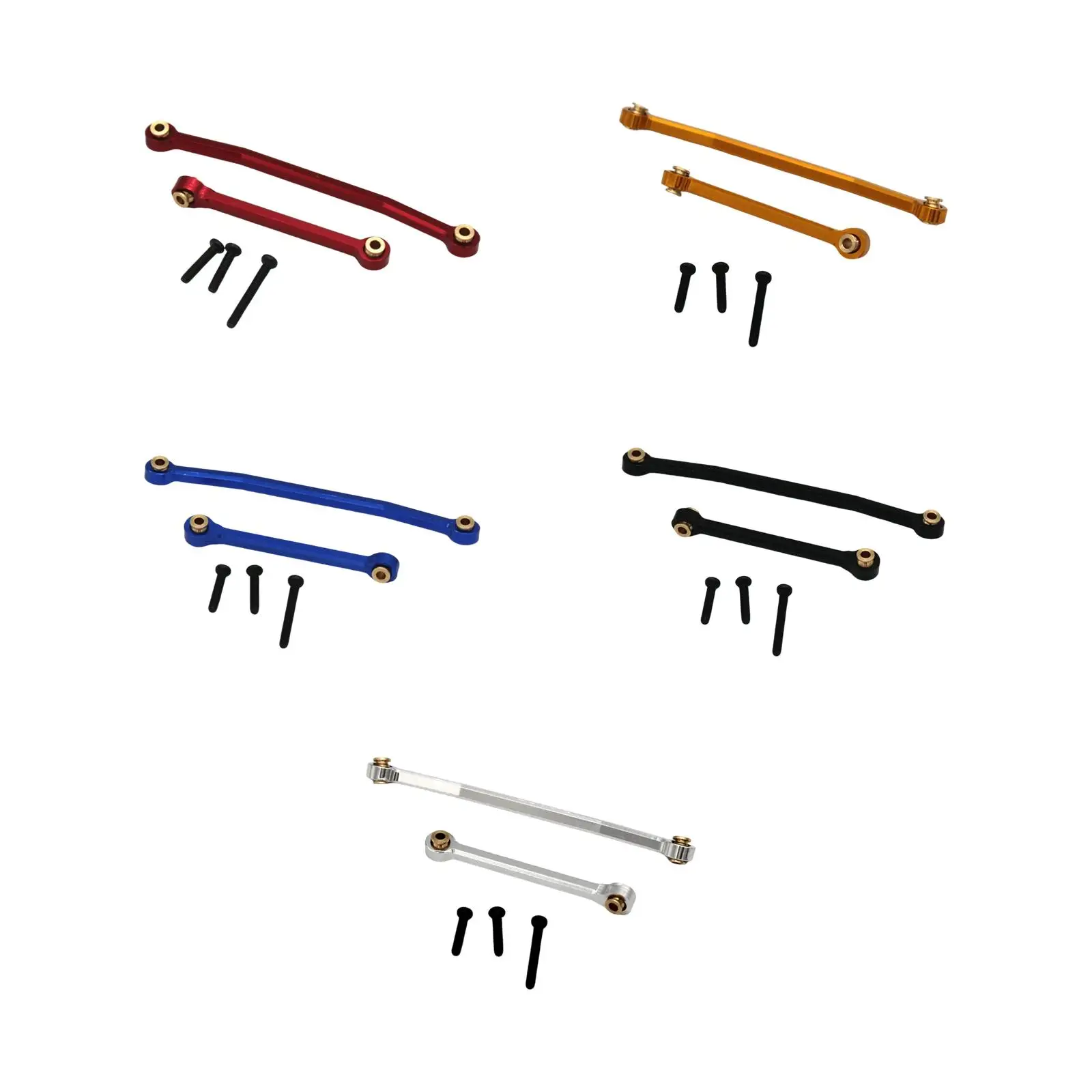 RC Steering Rod Tie Links, Linkage Long and Short, Tie Rod Kit, High Tightening Link, for FMS 1/24