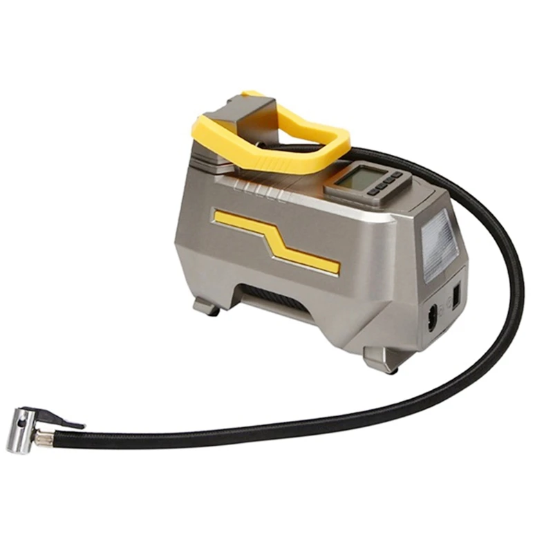 Автомобильный насос для шин AC/DC 12 В портативный воздушный компрессор цифровой со