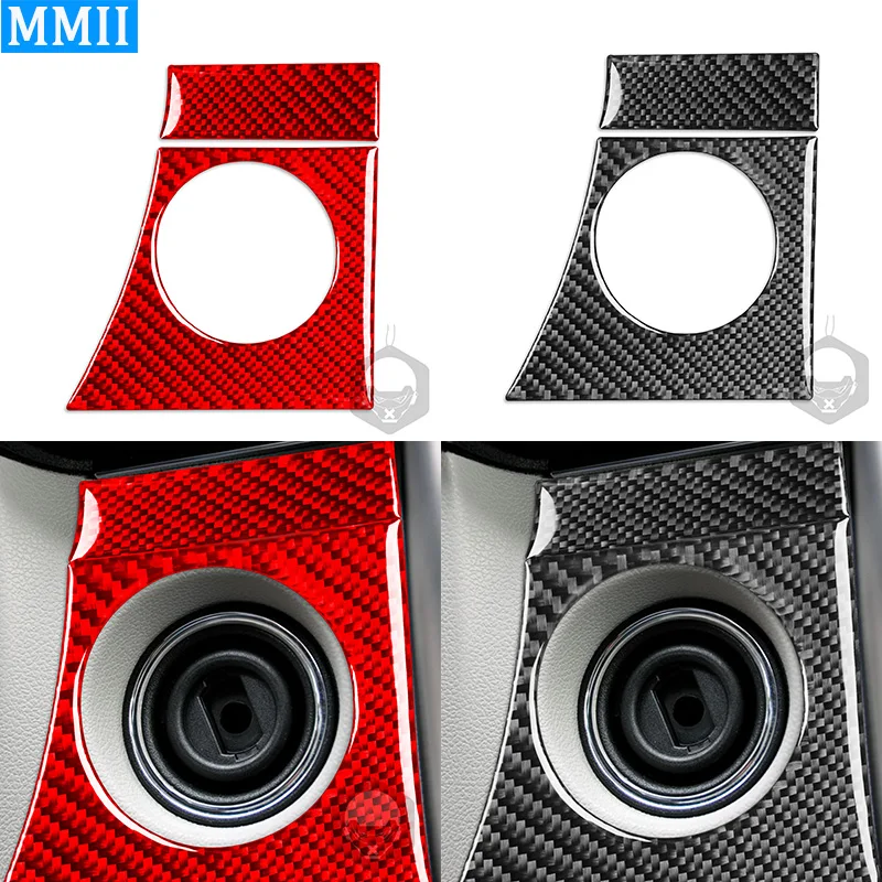 

For Mercedes Benz B-Class W245 2005-2011 Carbon Fiber Ignition Switch Cover Trim Interior Decorative Stickers Auto Accessories