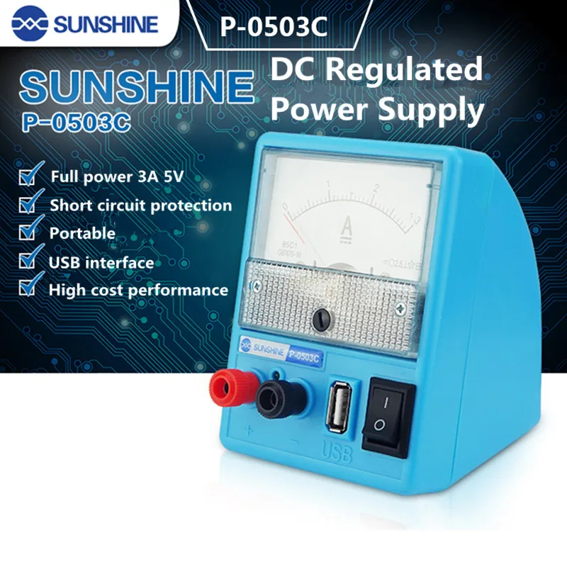 Солнечный свет, телефон, портативный Регулируемый источник питания для телефона с защитой от короткого замыкания