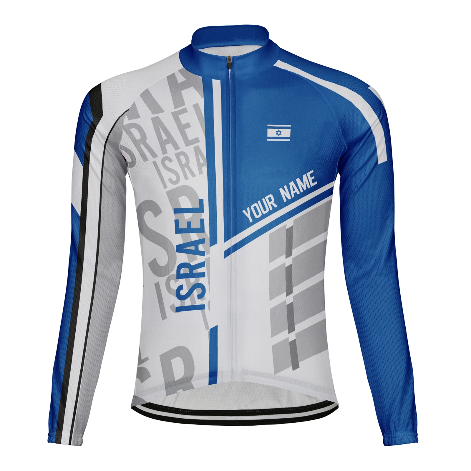 

Персонализированная теплая зимняя мужская флисовая веломайка из Израиля, велосипедная куртка с длинным рукавом (советы: укажите свое имя в ...