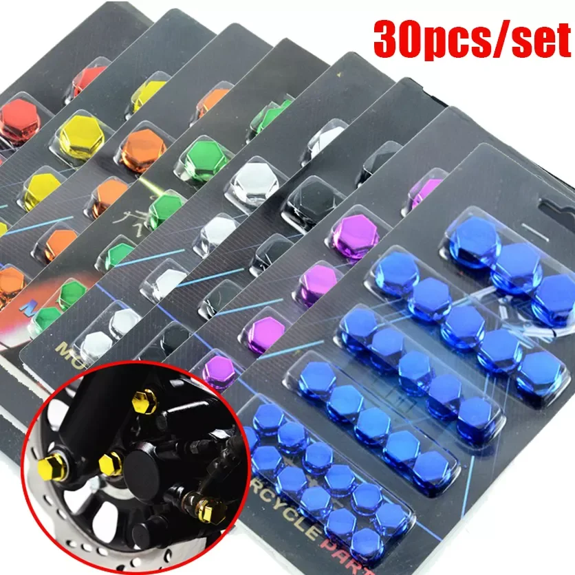 

Motorcycle Modification Screw Caps Covers for Motor Scooters Car Colored Nut Cover Accessories 1.4/1.2/1/0.8CM