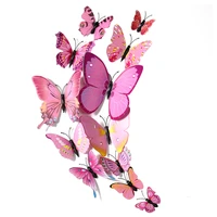 new 12pcs 3d butterfly wall sticker on the wall home decor butterflies for kids baby room bedroom ceiling home decor stickers