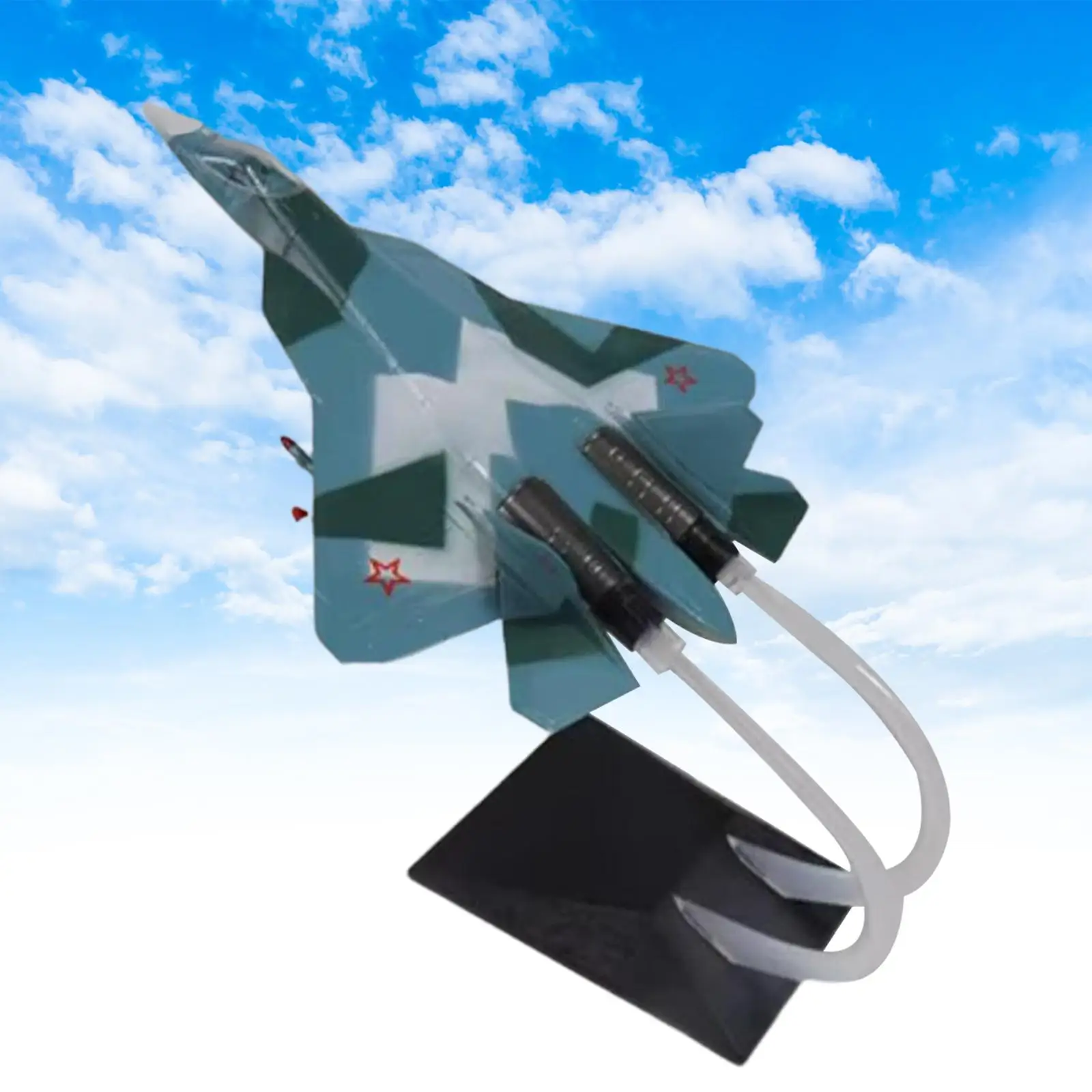 

1/72 Scale Aircraft Model T50 Fighter Display Detachable Realistic Airplane Fighter for Home Decor Table Boyfriend Present Shelf