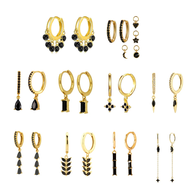 

Женские серьги-подвески из серебра 925 пробы, с фианитом