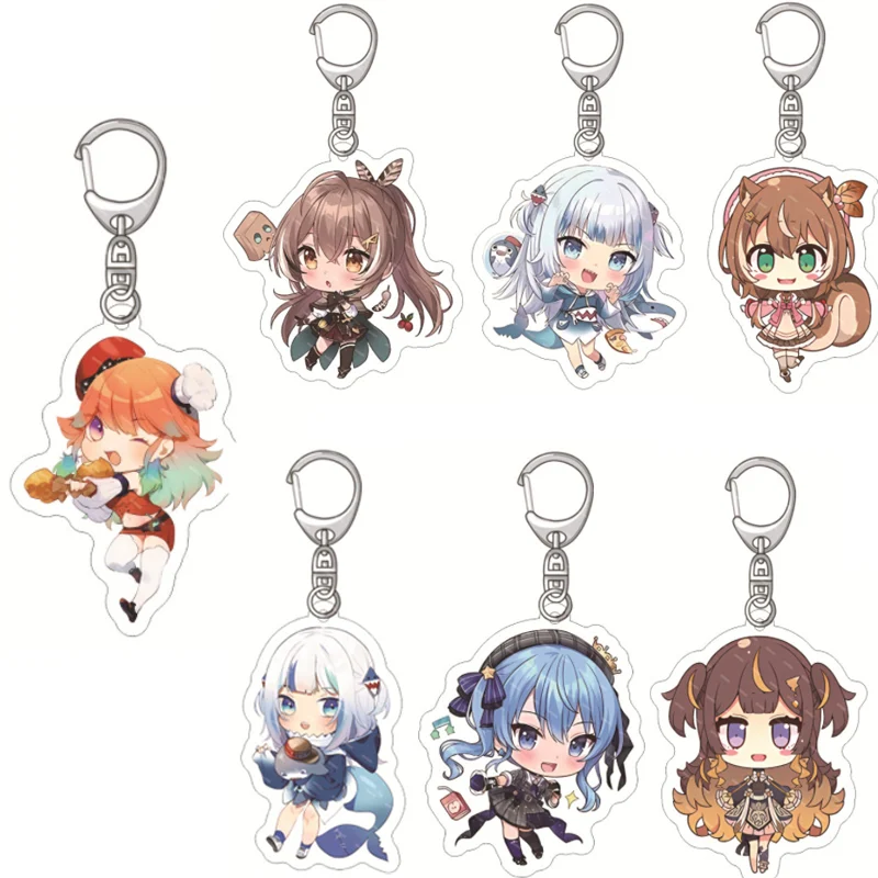 Брелок для ключей Yuzuki Choco Tokoyami Towa Gawr Gura Ozora Брелок для ключей Yuzuki Choco Tokoyami Towa Gawr Gura Ozora