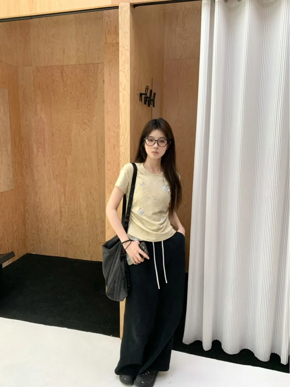 Pphome Sweet Cool Casual ~ Футболка с короткими рукавами и принтом Gyaru летний дизайн короткий