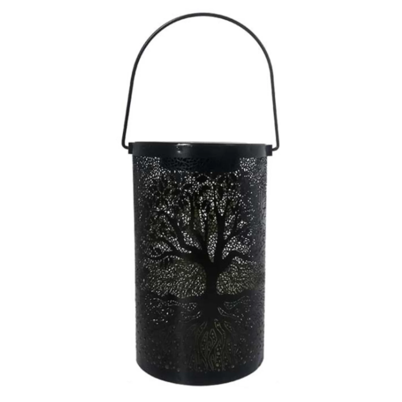 

Solar Lanterns Outdoor Wrought Iron Waterproof Solar Light Hollowed-Out Decor Lantern For Garden Patio Courtyard Lawn Tabletop