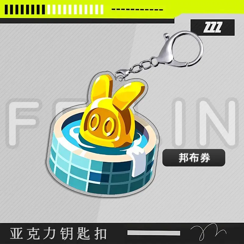 Фото Новинка брелок Zenless Zone Zero pixel Hoshimi Miyabi Von Lycaon Nicole мультфильм аниме подвеска брелок ювелирные изделия значок подарок №3