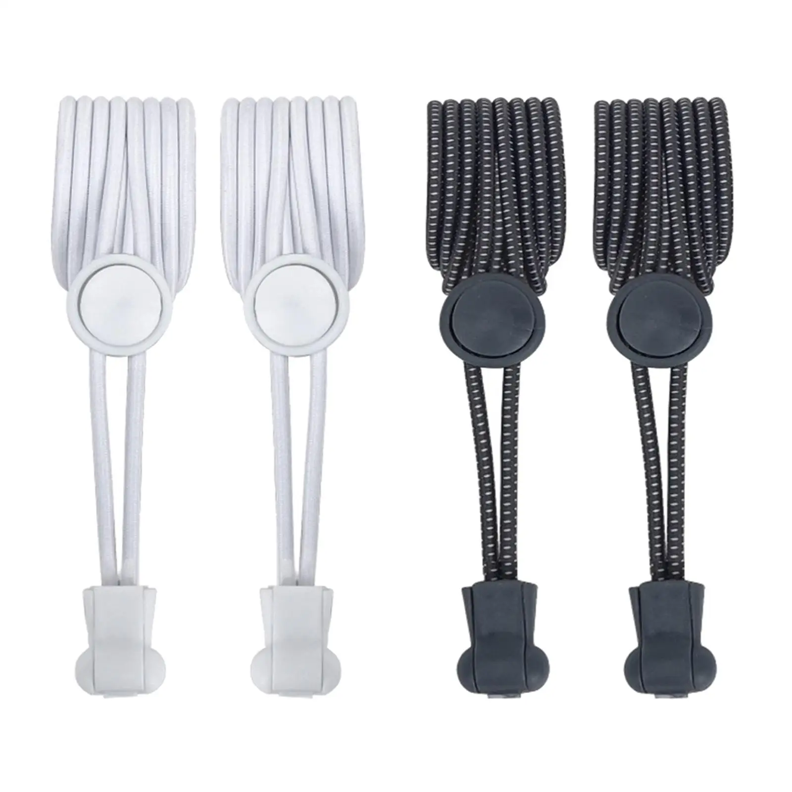 

Round Elastic Shoelaces Suitable For Various Shoe Accessories No Tie Shoelace Fixed Stretching Locking Lazy laces