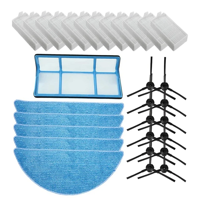

30PCS Sweeping Robot Filter Side Brush Hepa Filter Fit For Ilife V3S/V5S/V5/V3L Robot Vacuum Cleaner Accessories
