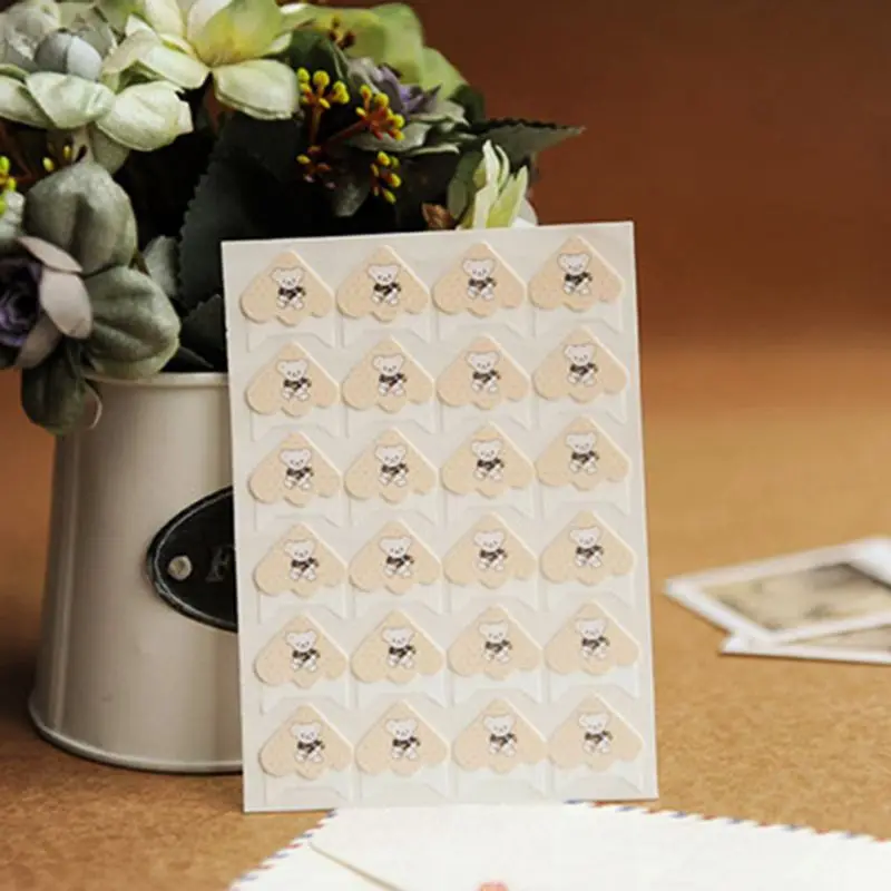 

24Pcs Photo Corners Sheet Printed With Cartoon Images Album Ornaments DIY Sticke