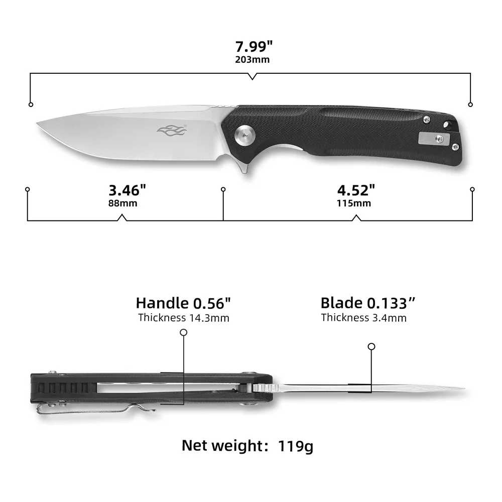 FH91 D2 лезвие GANZO FB нож Firebird 60HRC G10 Ручка Складной Тактический походный Нож карманный