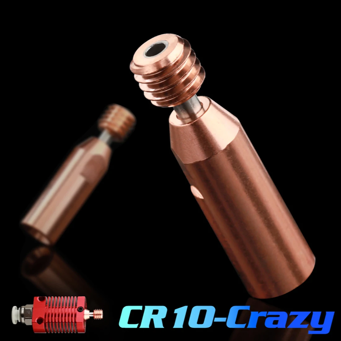 

Полностью металлический Bi-Metal CR10-Crazy Тепловой разрыв для принтера Ender 3 V2 Ender 5 CR-10S Pro Hotend для 3D
