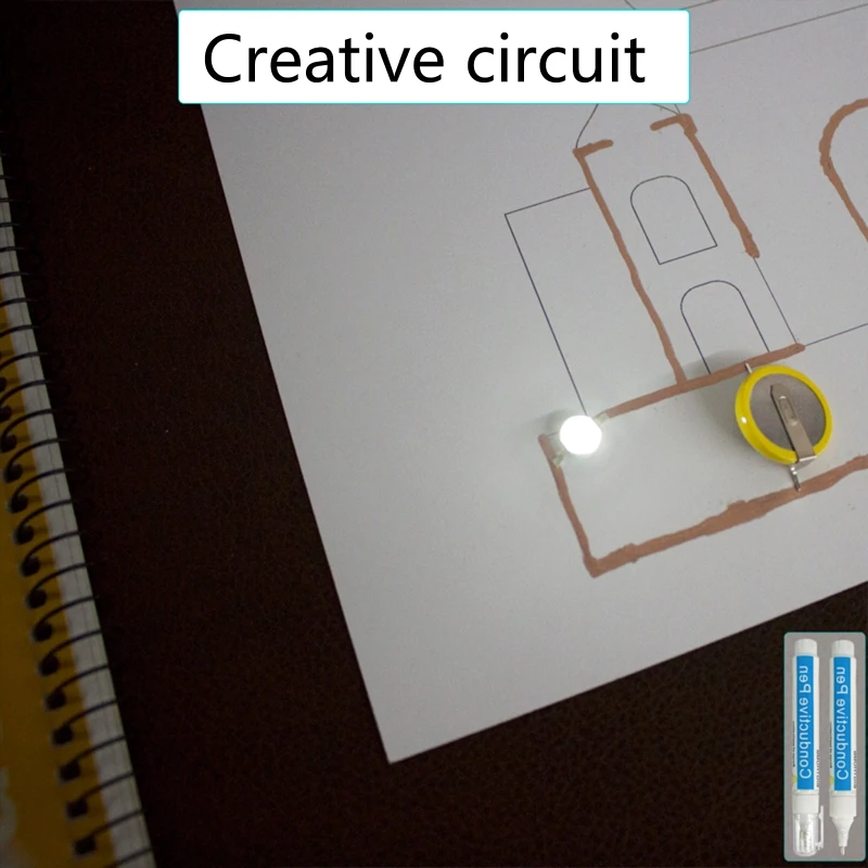 Multi-purpose Conductive Pen Fit for DIY Circuits Physics Teaching Circuit Experiment Teacher Aids Tool |