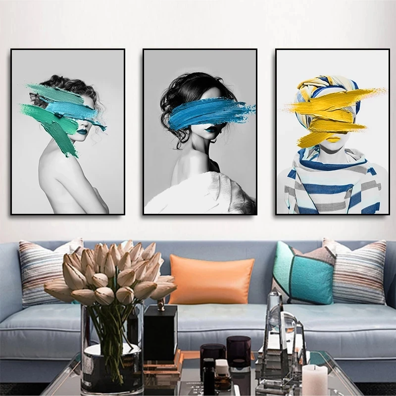 

Modern Sexy Woman Canvas Painting Fashion Wall Art Prints and Pictures for Living Room Bedroom Corridor Poster Home Decoration