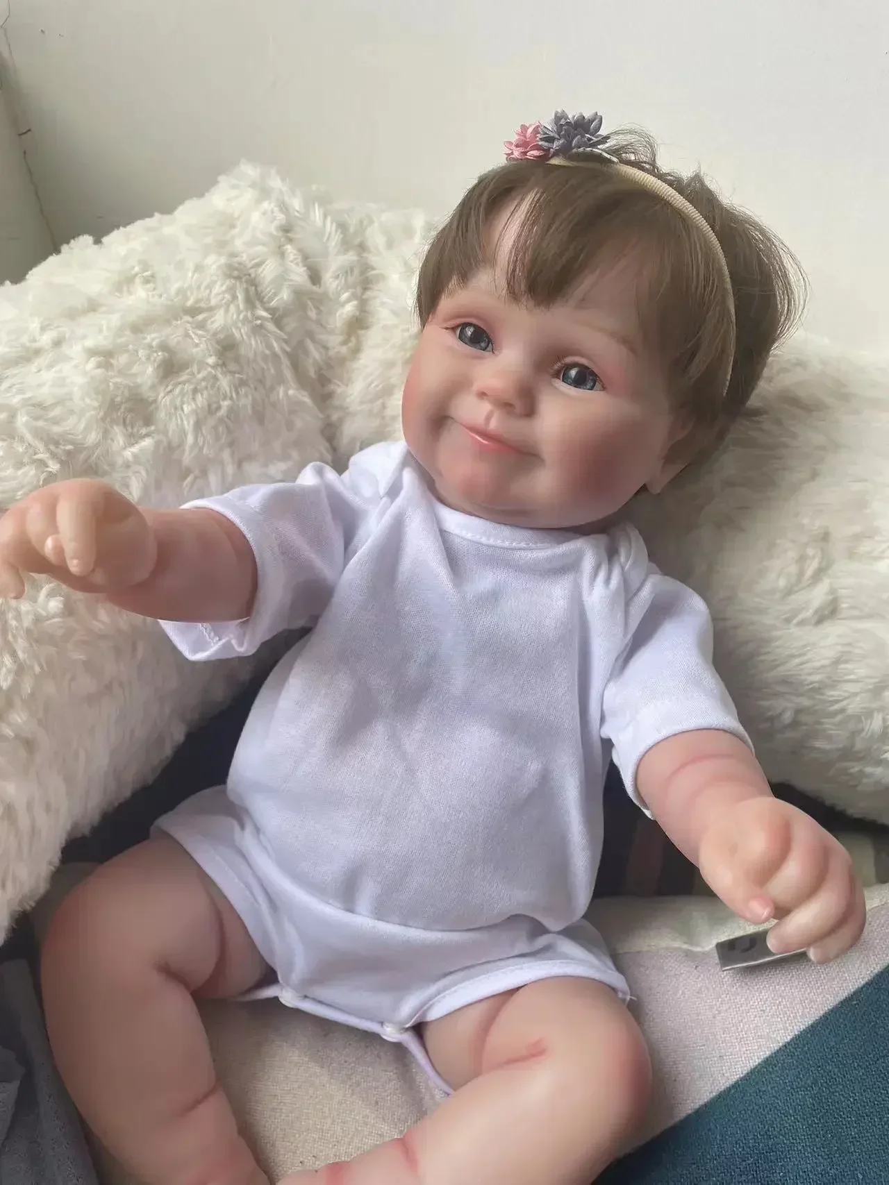 50 см Maddie полностью виниловая кукла для тела девушки приятная реалистичная реборн