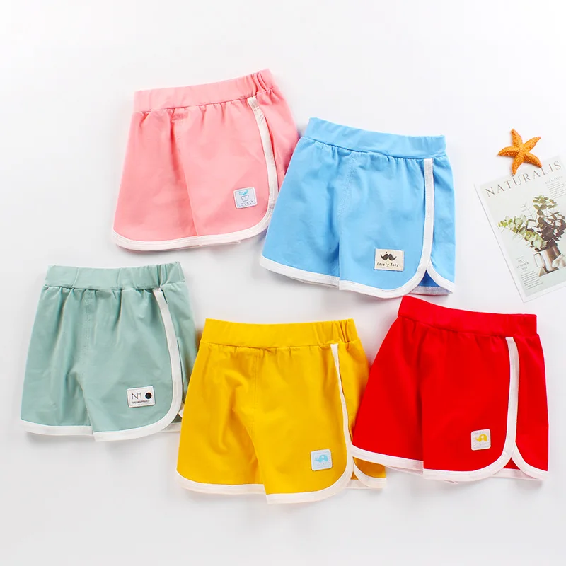 Korean Children's Clothing Summer Fashion Sports Pants Casual Elastic Cute Boys Bench Shorts Girls ShortsToddler Boy Kids Shorts