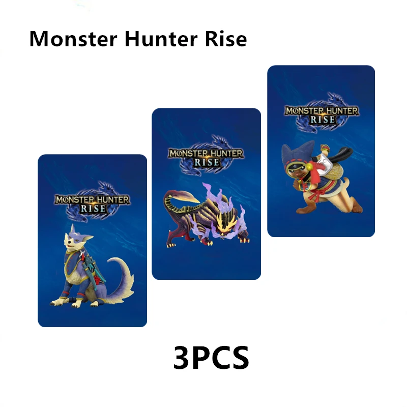 

For NS Switch Monster Hunter Rise Card Resent Tiger Dragon Ailu Cat NS Game Reward Card NFC cards NTAG215 Mini Card
