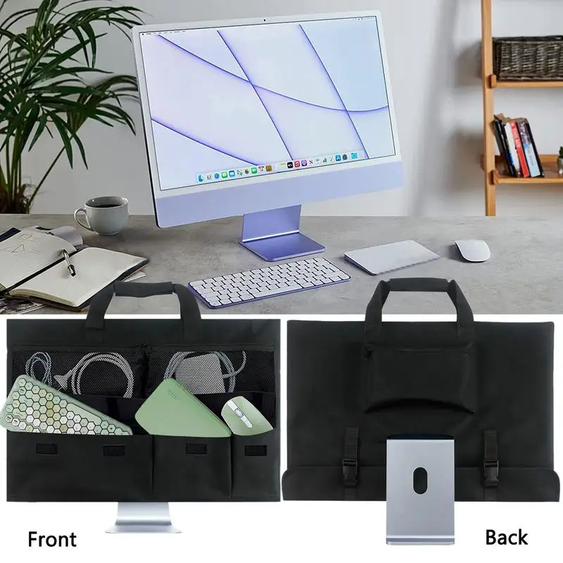 

Чехол для настольного компьютера, водонепроницаемый чехол для монитора, с ручкой и ремешком, пасхальный Рождественский подарок